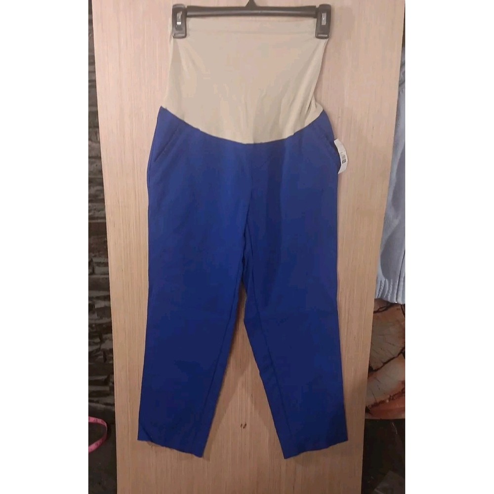 Motherhood (M) Maternity Pants Royal Blue Skinny Leg